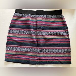 AEO Multicolored, Woven Textured Women’s Mini Skirt, Size 2